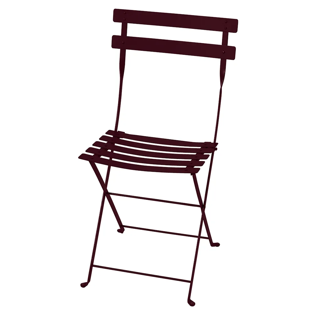 Bistro chair metal Black Cherry