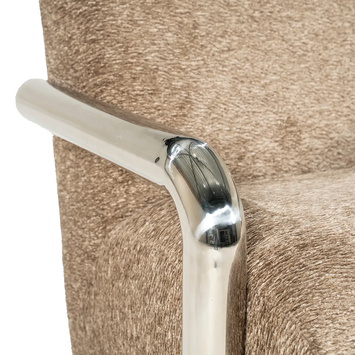 Armchair Chromette Taupe
