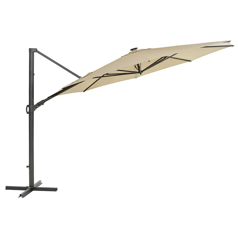 Cliento parasol 350 cm Light Grey / Khaki