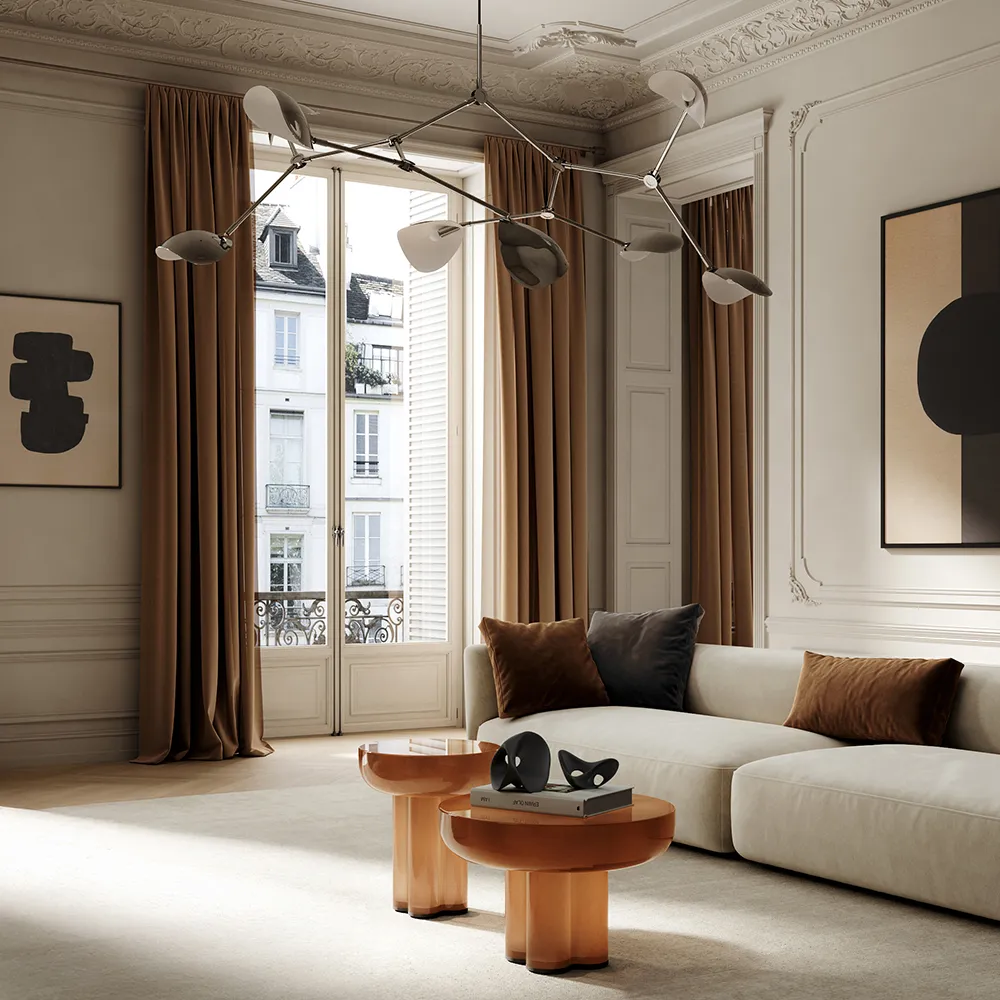 Crown Table, Low - Caramel