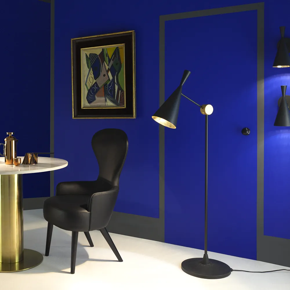 Beat Floor lamp Black LED UN