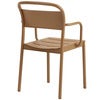 Linear Steel Armchair - Burnt Orange 