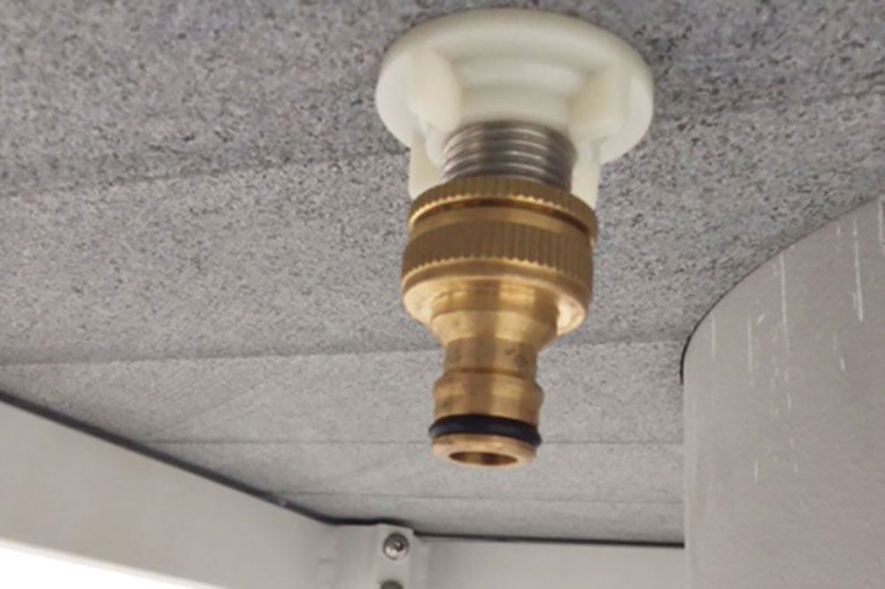 Bellac outdoor kitchen with sink black