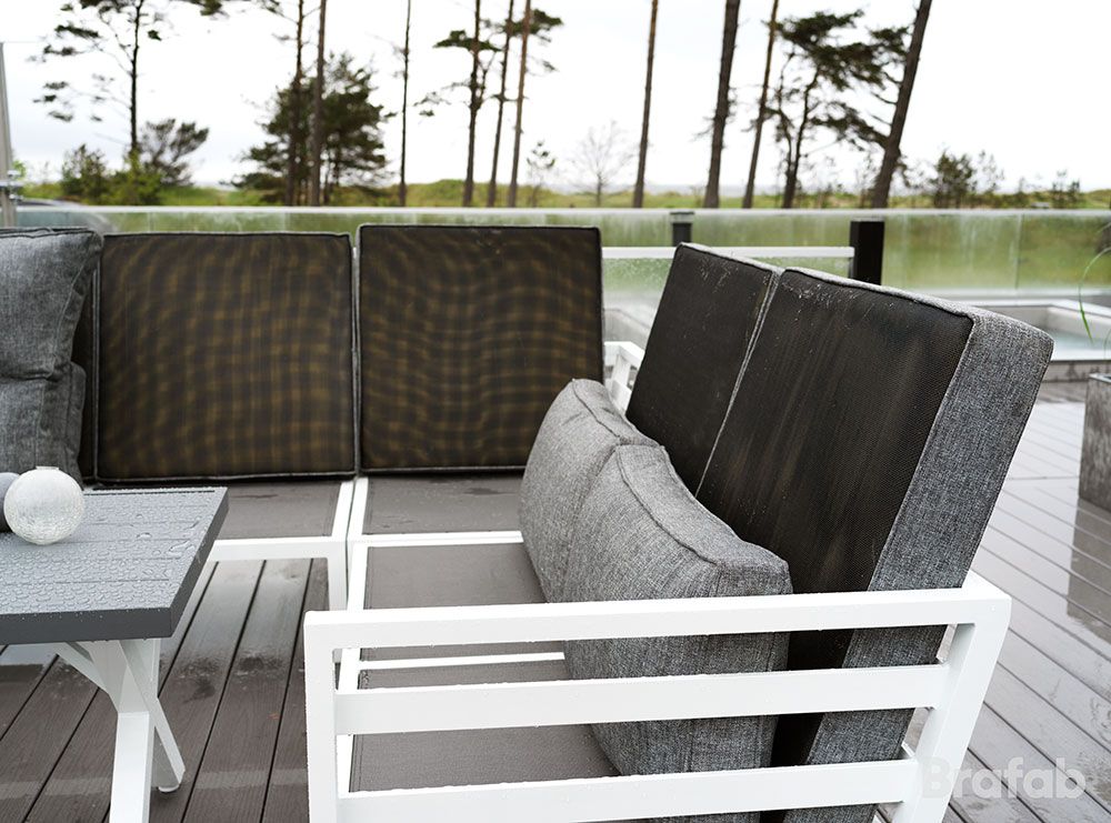 Weldon footstool white/grey