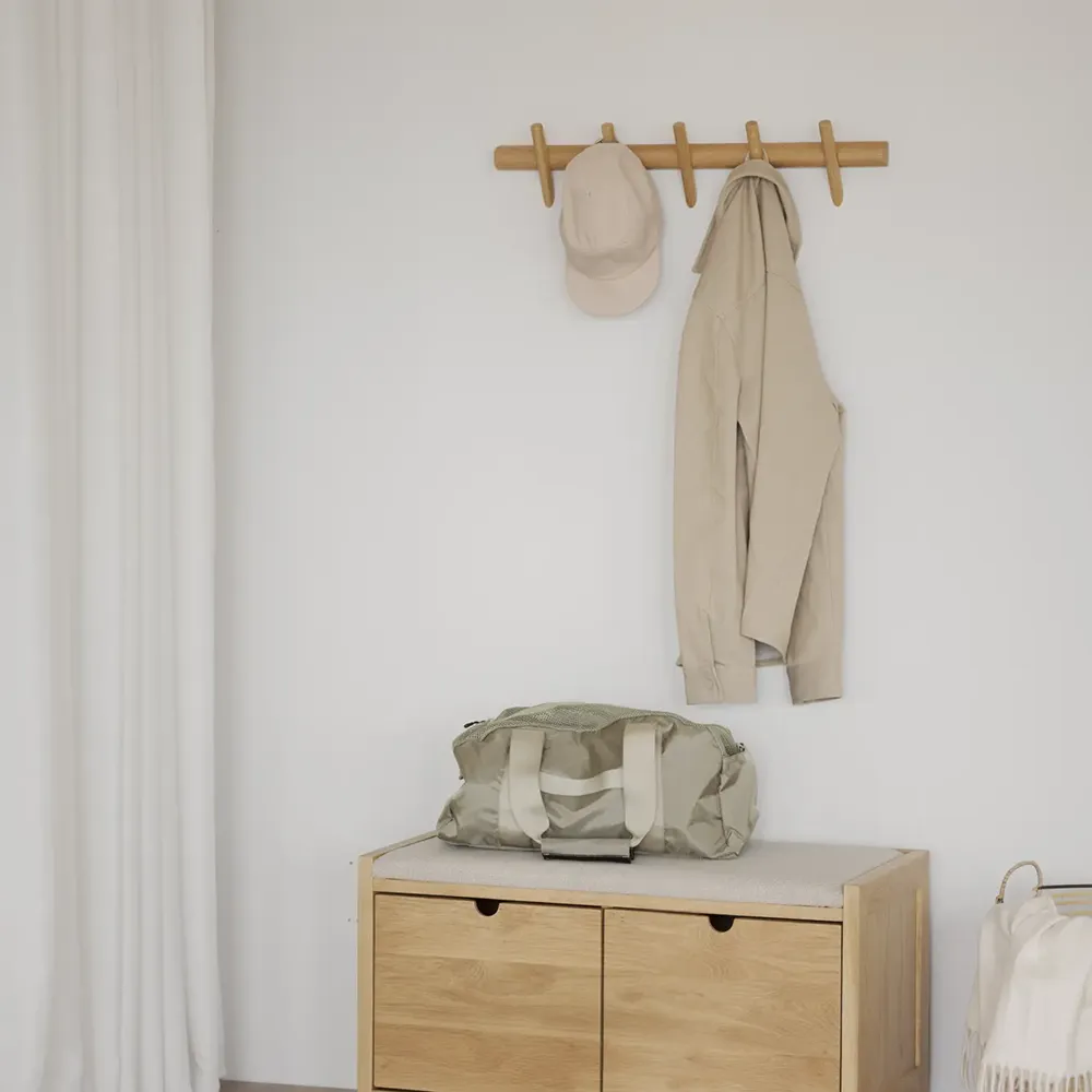 Hillmond hook rack 65 cm oak