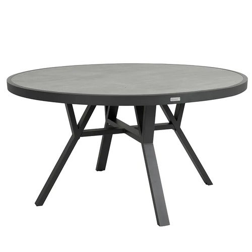 Samvaro dining table 140 cm includes glass plate Anthracite 