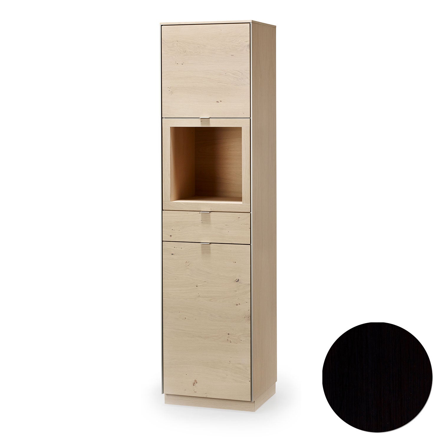 Sm914 Display Cabinet Black Oak Lacquer
