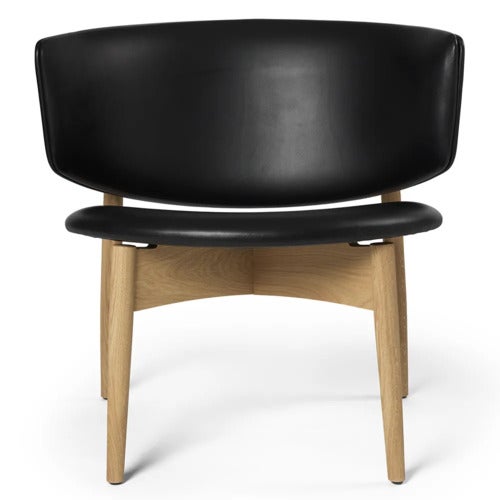 Herman Lounge Chair Envy Leather - Oak/Black