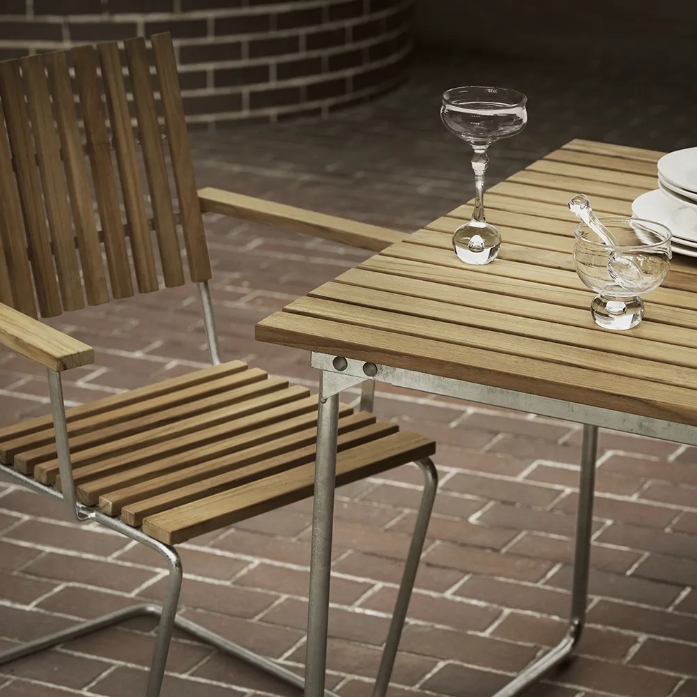 Bovik armchair teak / galvanized