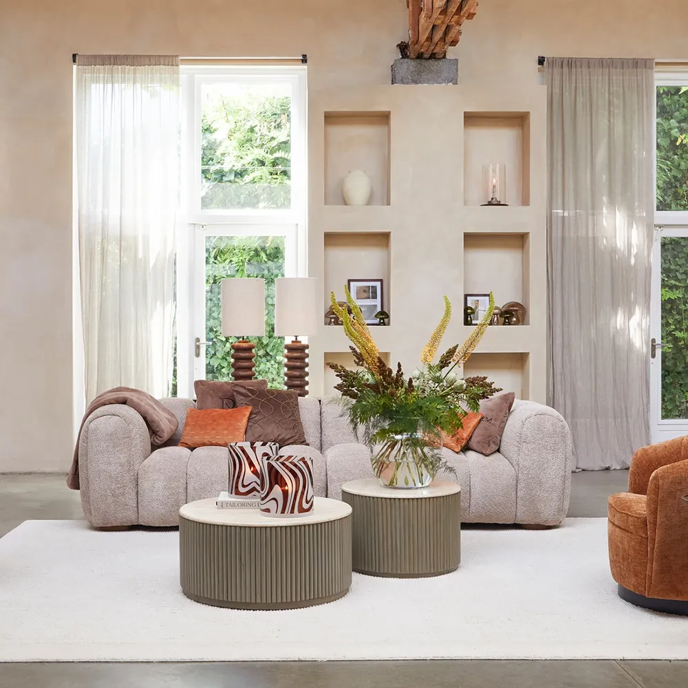 Vicenza 3,5-seater sofa natural