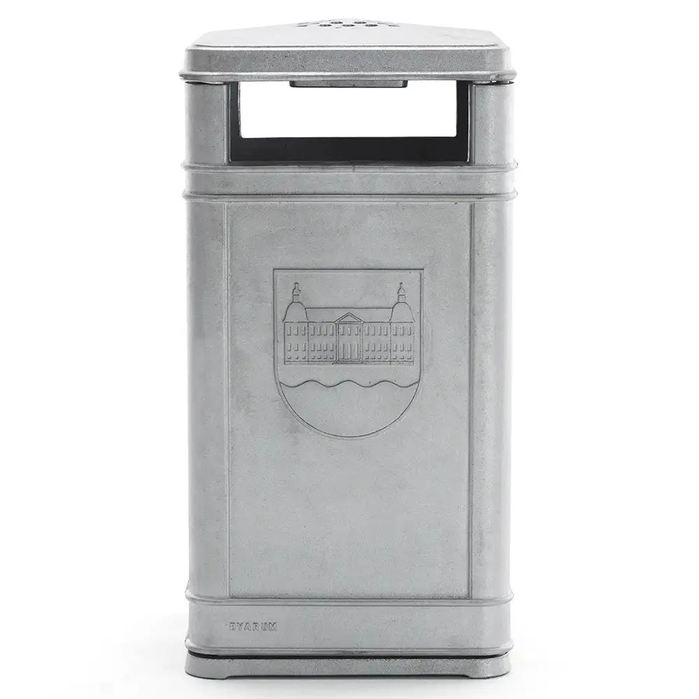 Byarum Wastepaper basket with ashtray Aluminium