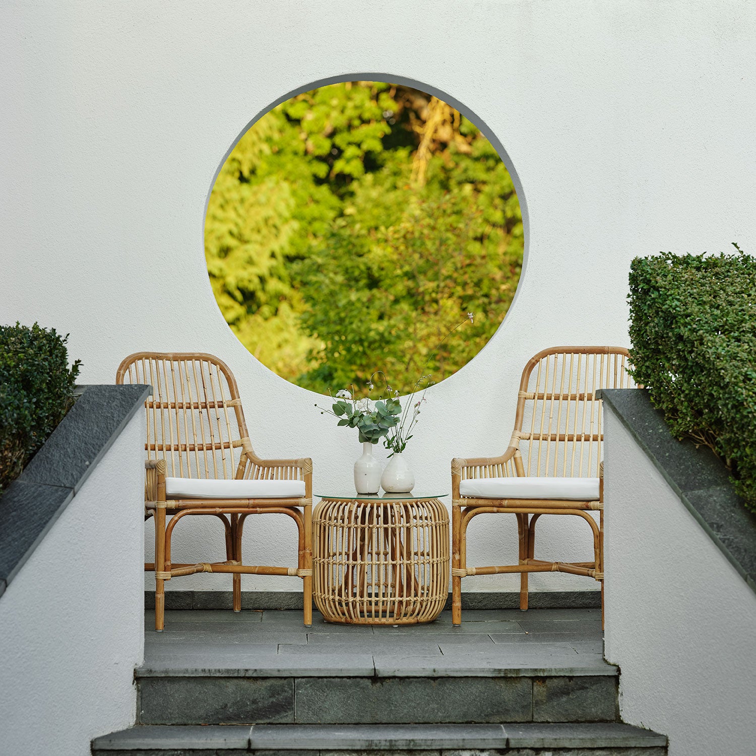 Vallda side table 49 cm natural