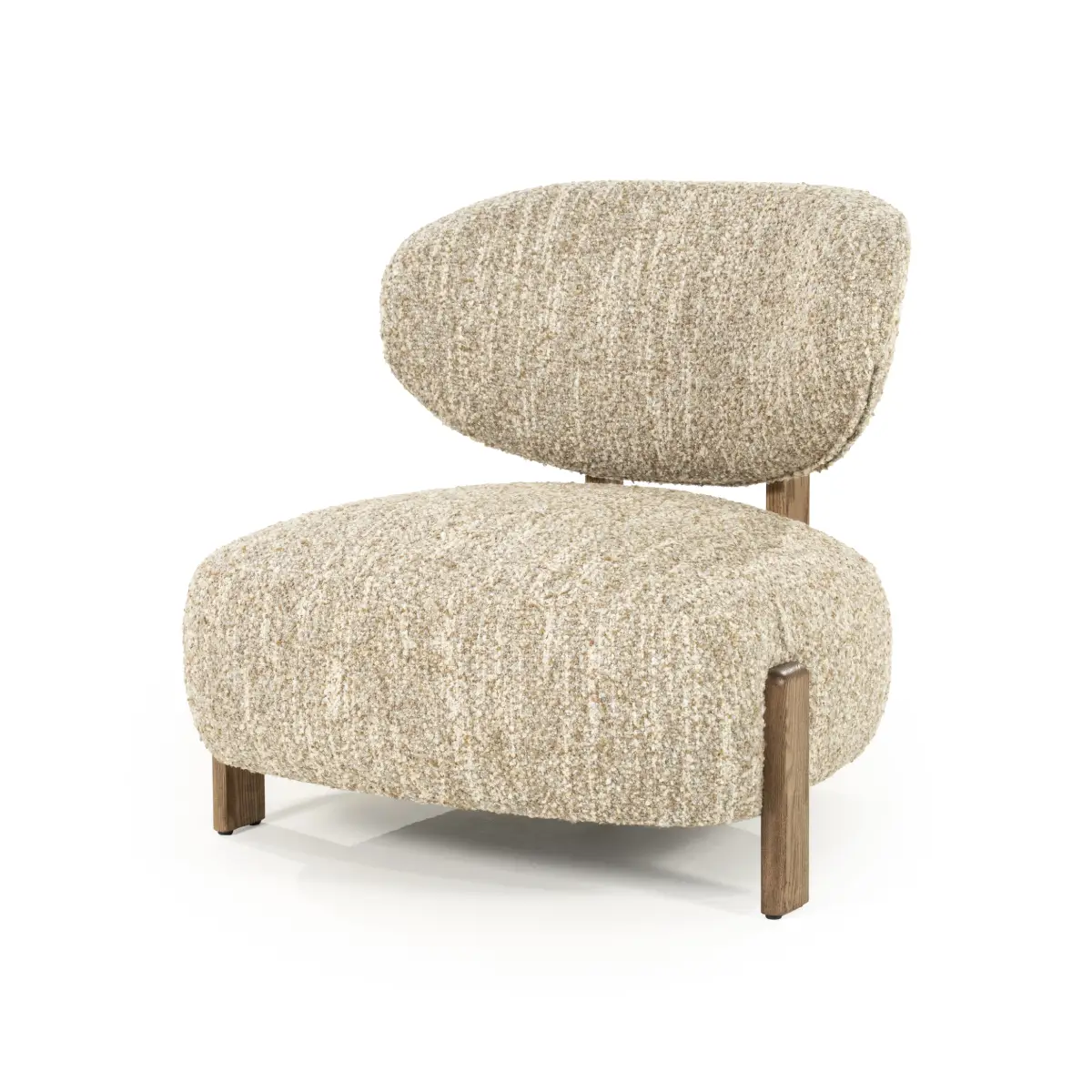 Reza brown Armchair - beige Bay