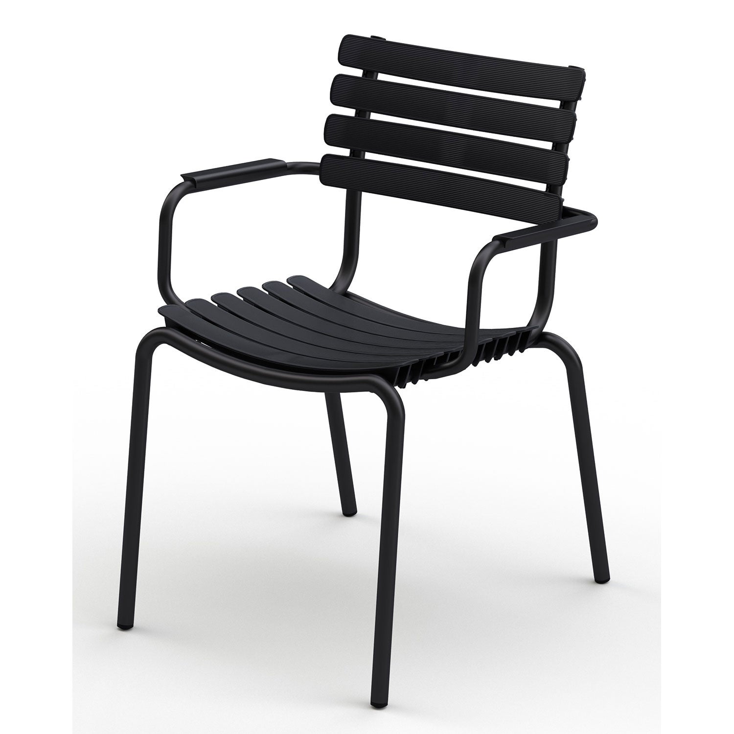ReCLIPS Dining Chair Black/Black Aluminium
