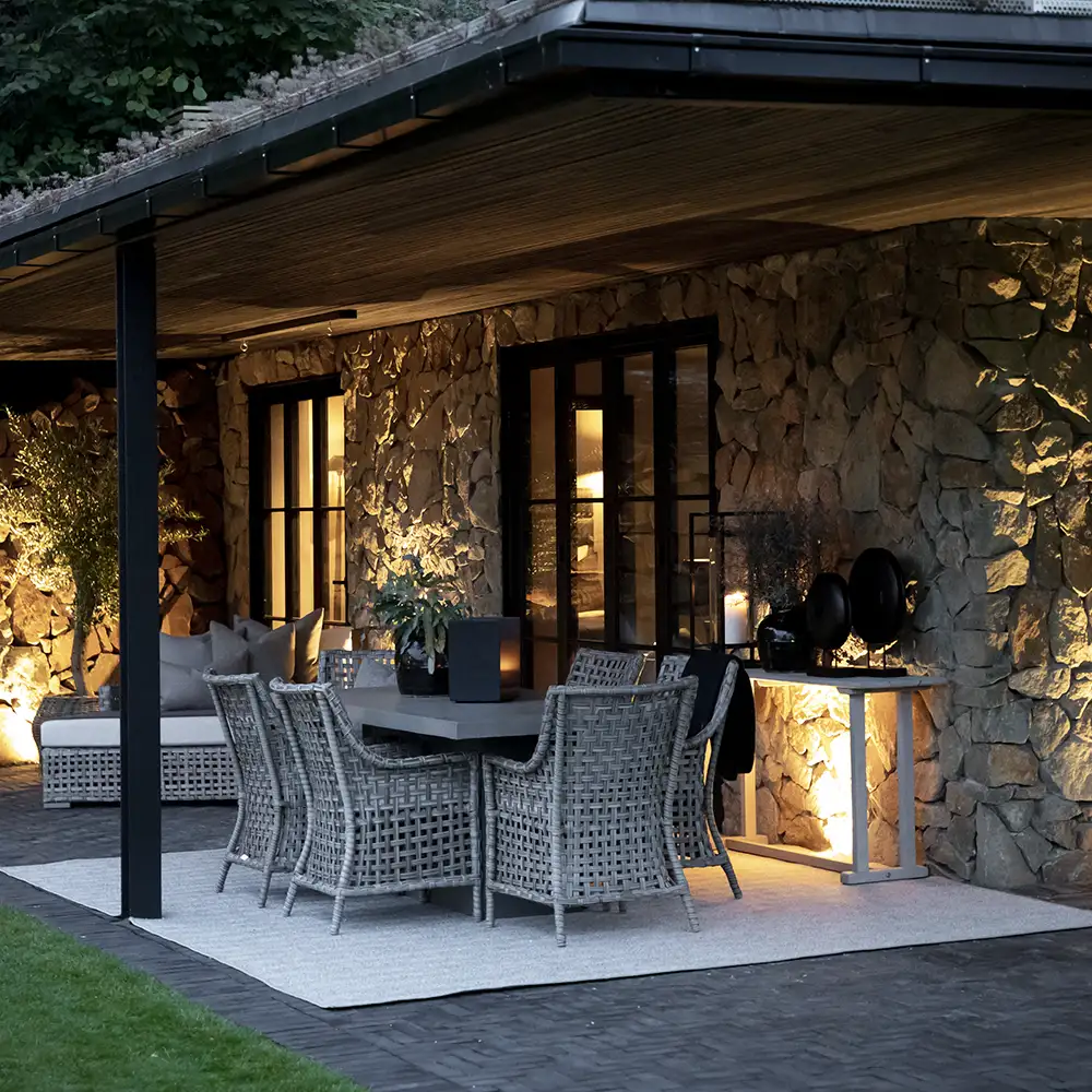 Marbella armchair in synthetic rattan