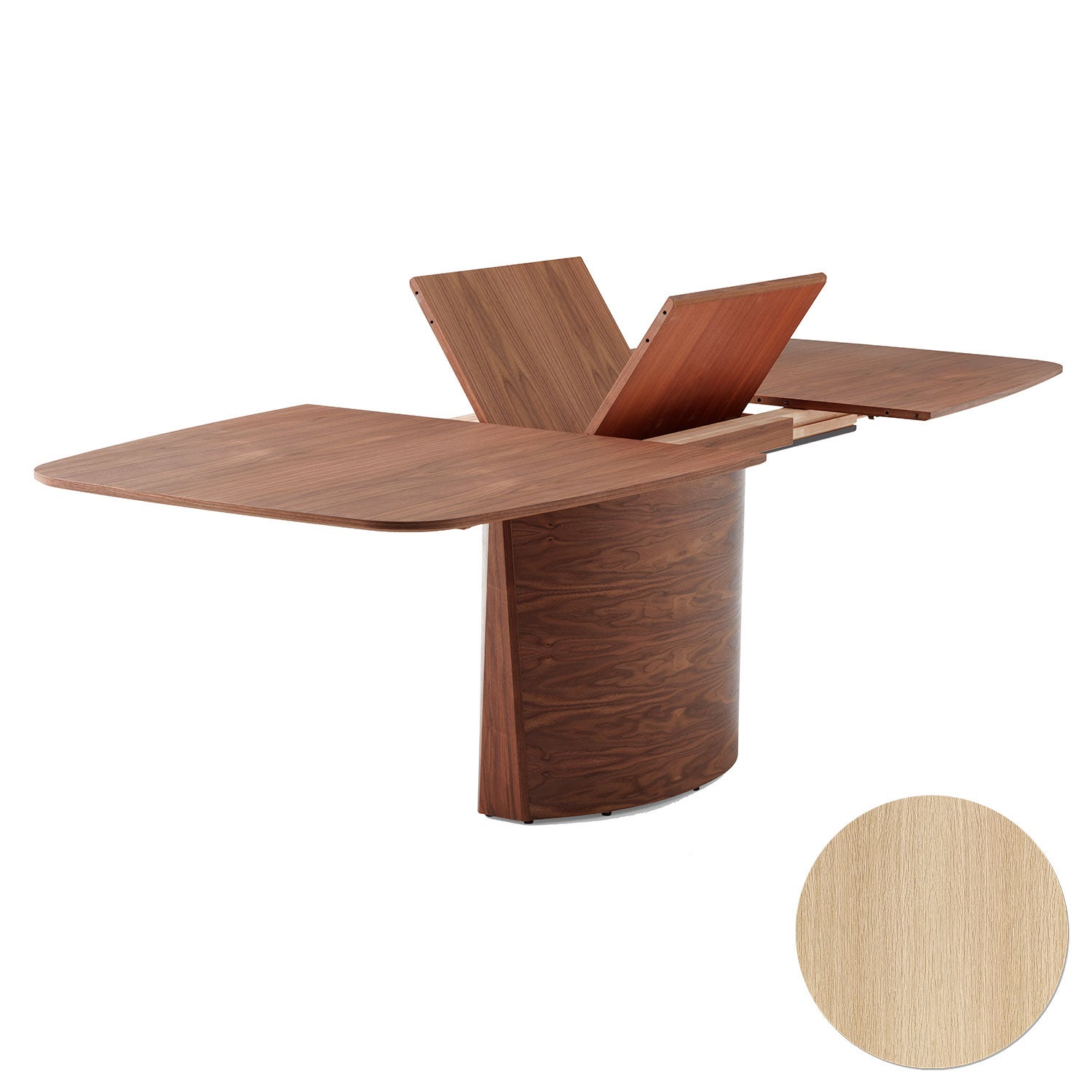 Sm117 Table Oak Lacquer 192-252X102X74cm