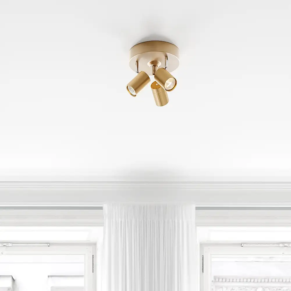 Correct ceiling spotlight 3-low Gold