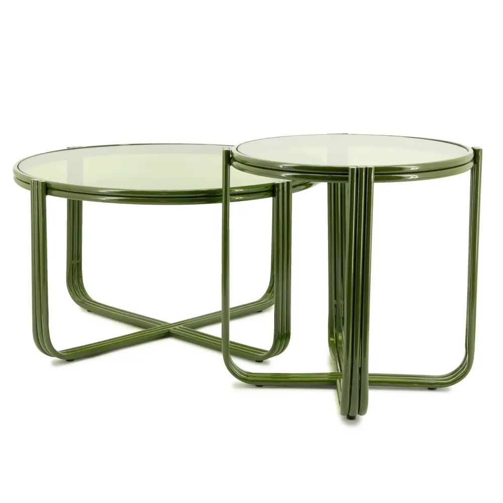 Coffee table Groovy - green 63x63x35 cm