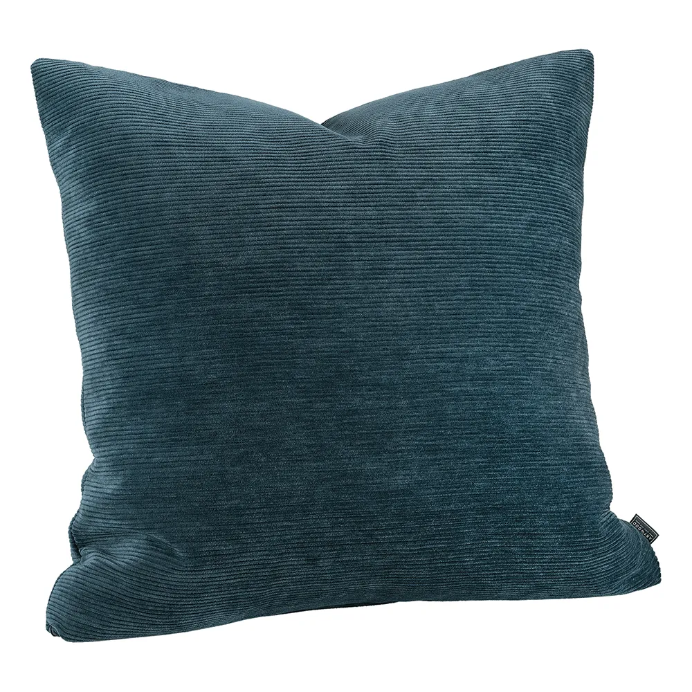 Soft Cord cyan cushion cover 50x50 cm