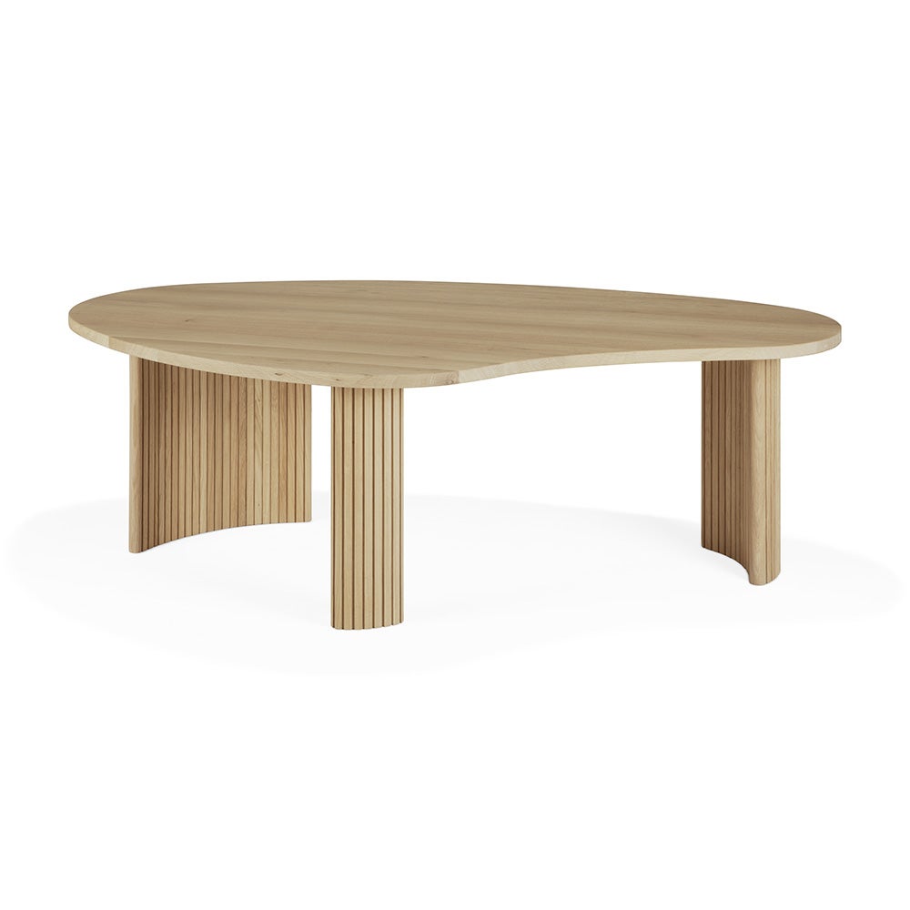 Boomerang Coffee Table Oak 126x74 cm