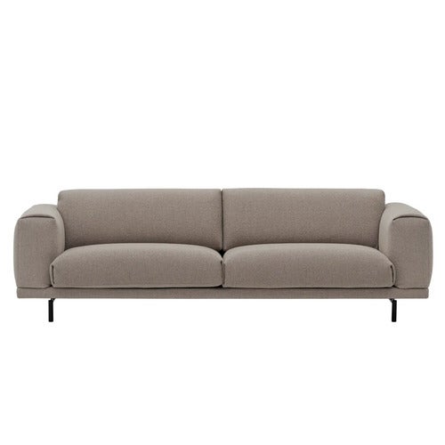 Rest Sofa 3-seat Metal base Hearth 6/Black