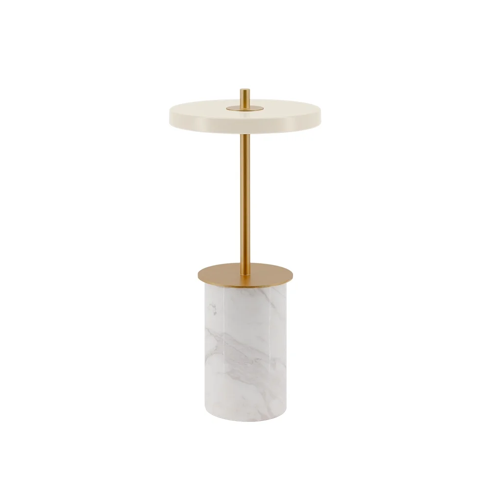 Asteria Move Mini Portable Lamp White Marble