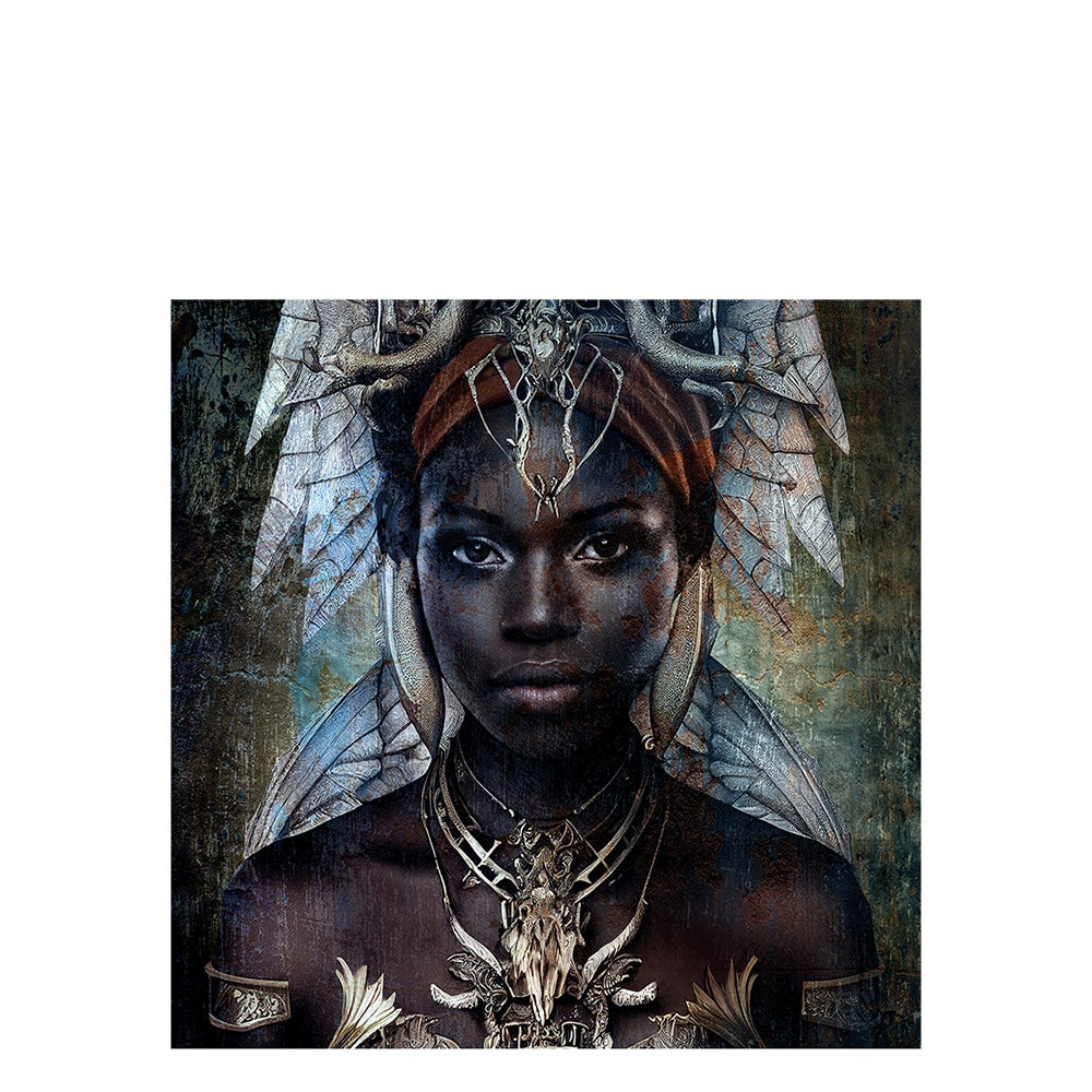 THE GIRL FROM NUBA  photo board - 100x100, Aluminium
