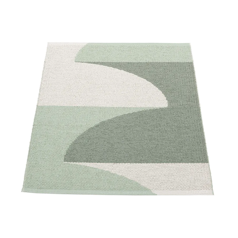 Hill carpet Army/Misty Mint/Fossil Grey 70 x 90cm