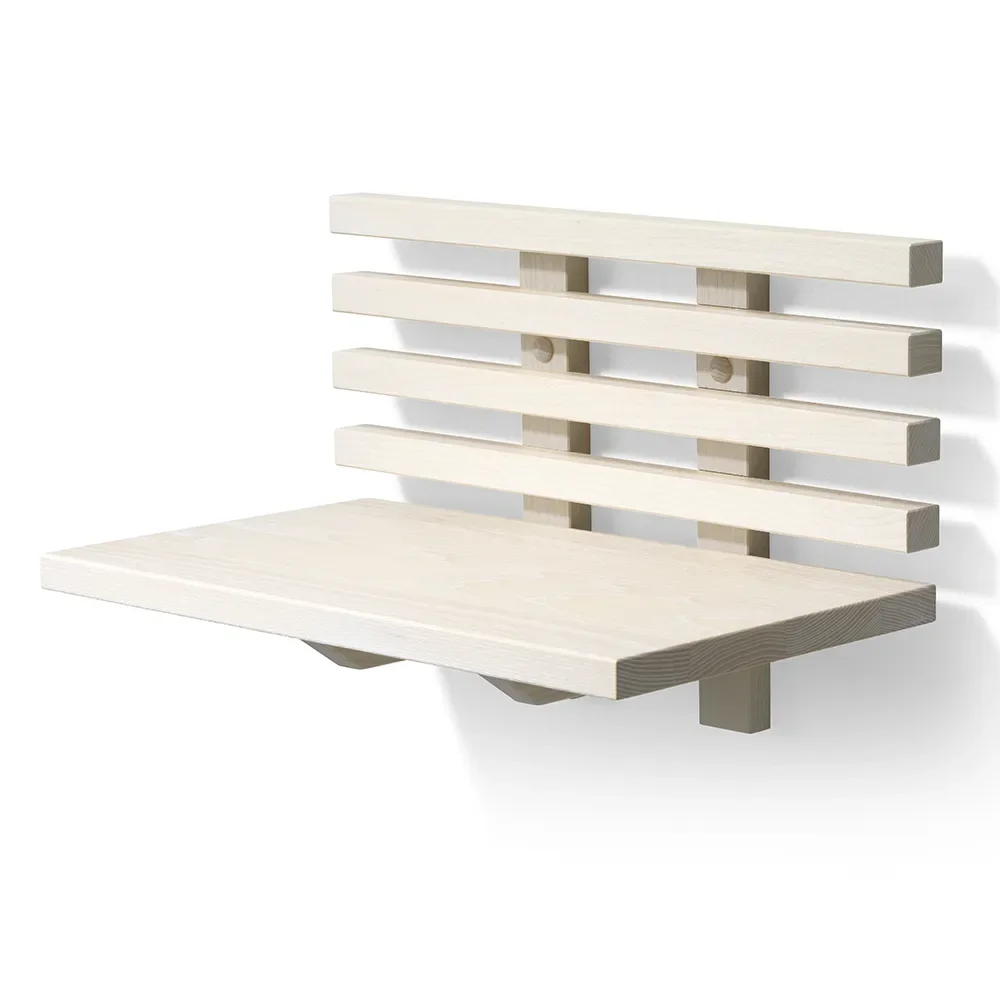 Zece Bedside Table White Oiled Ash