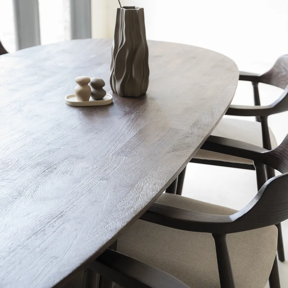 Aron Dining table 300x110 - brown