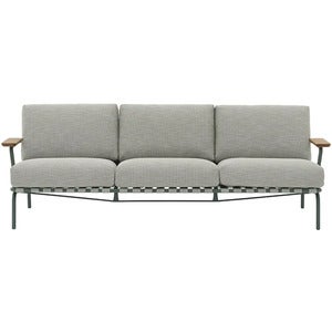 Settle 3-seater sofa Ribbed Weave 2/Dark Green 