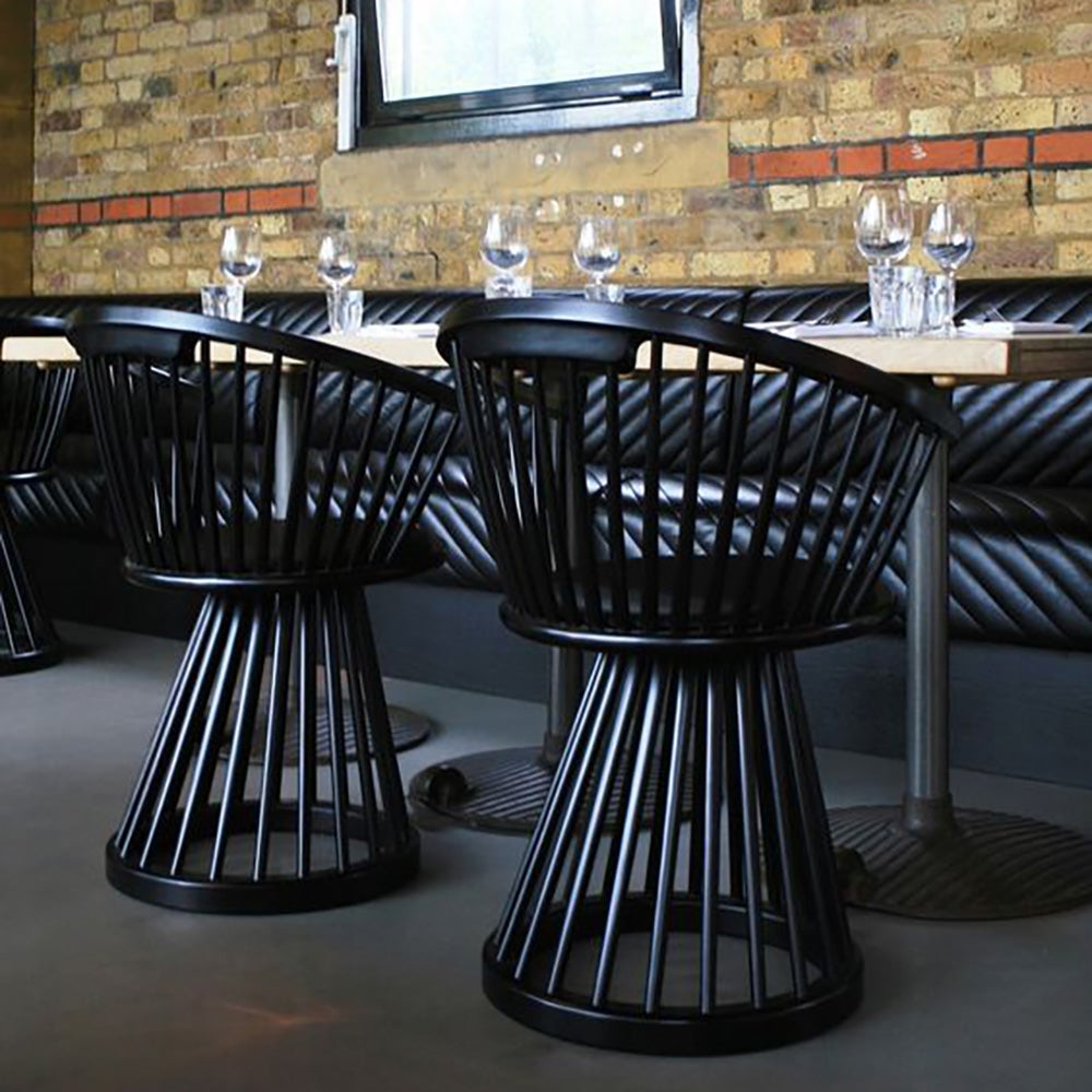 Fan Dining Chair Black