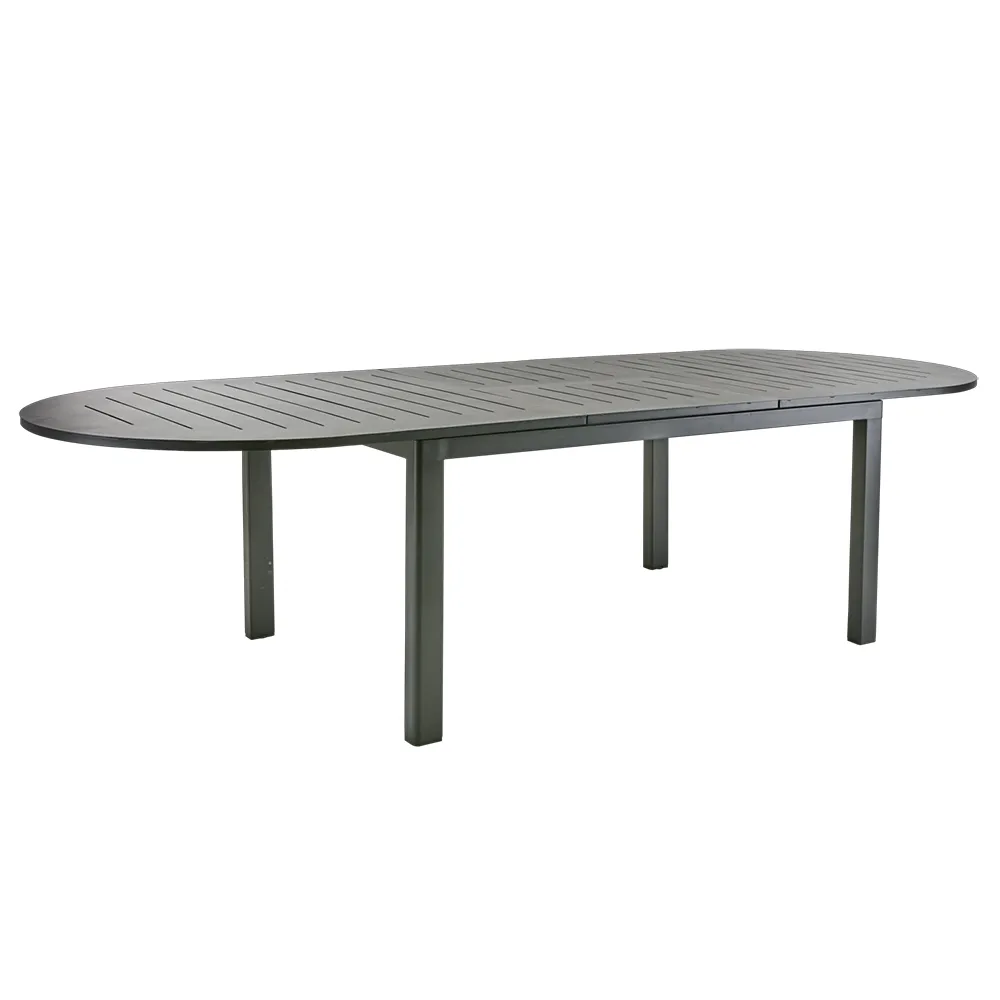 Lomma dining table 110x220-280 cm elipse Black