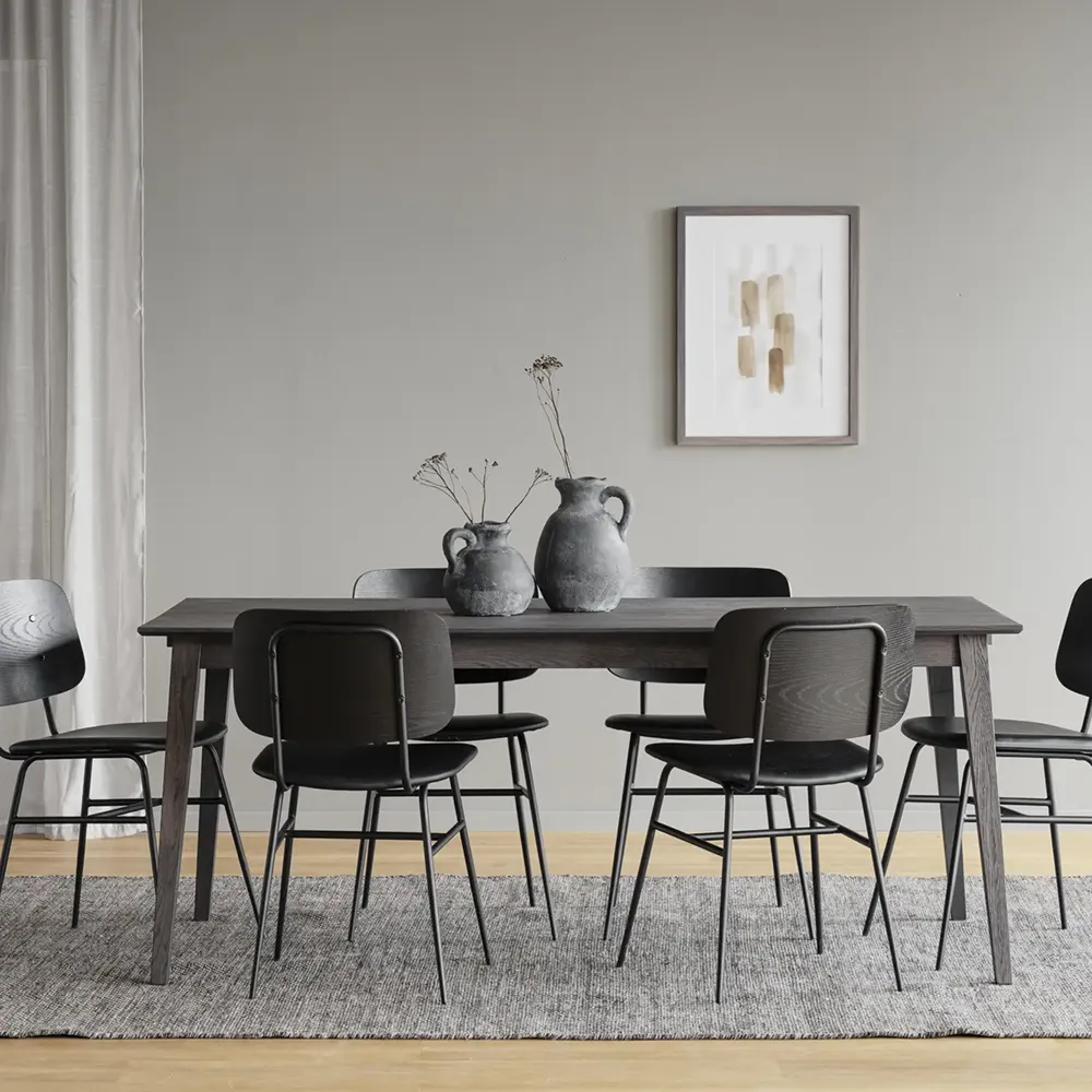 Filippa dining table 180x90 cm dark brown oak