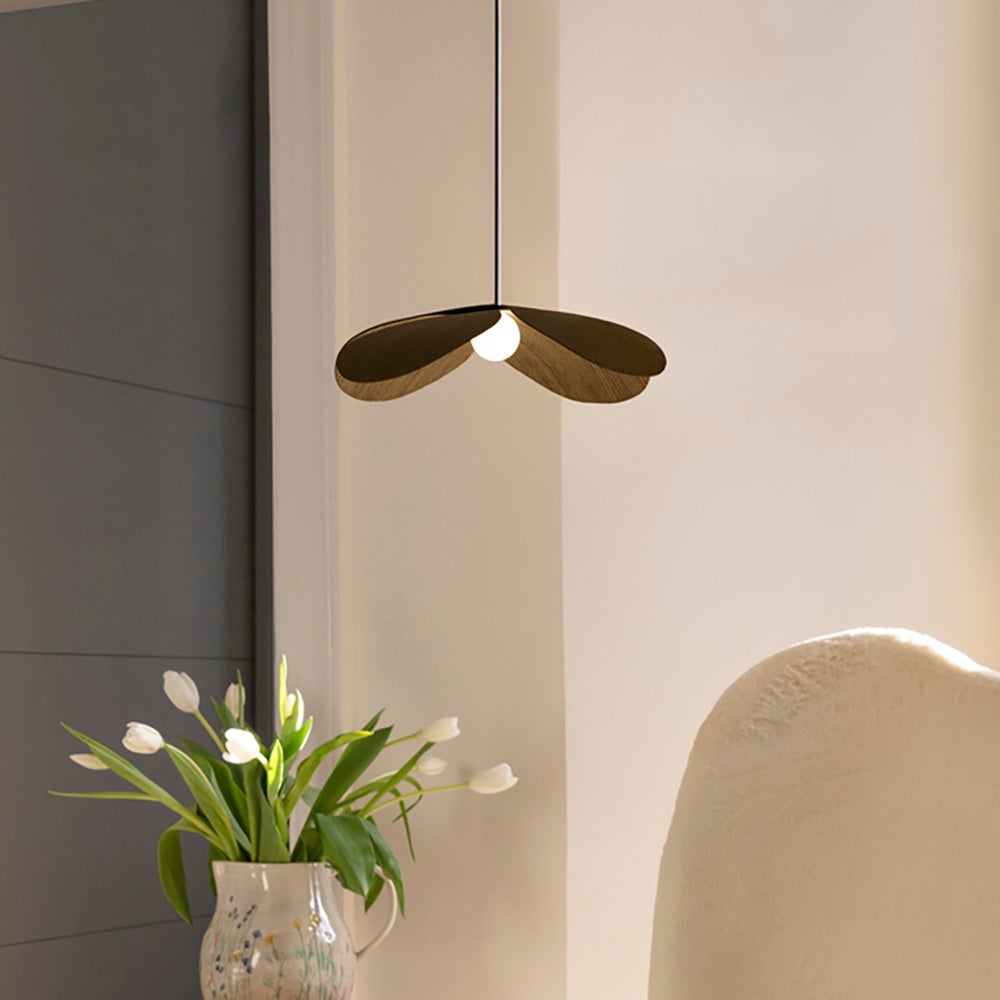 Forget Me Not Lampshade Ø28 cm Dark Oak