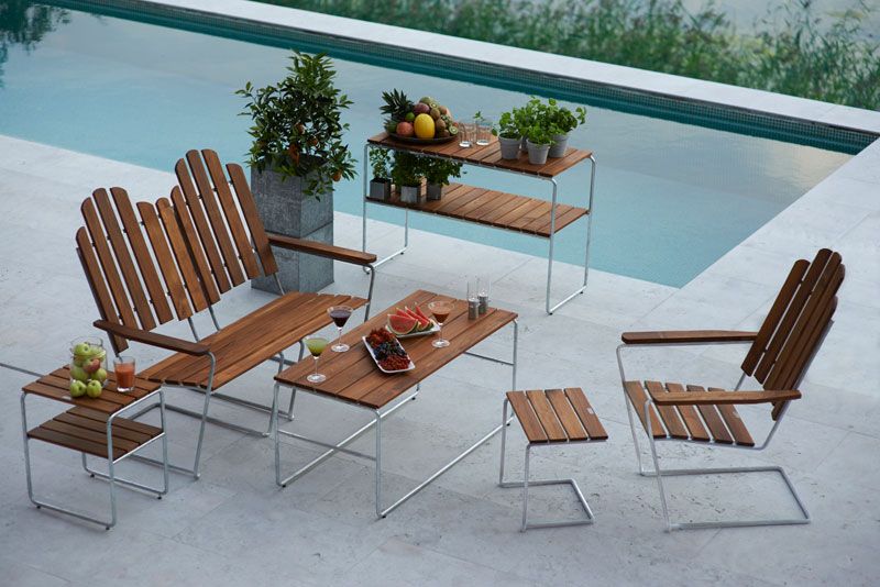 Pallet A3 Untreated Teak / Hot dip galvanised Frame