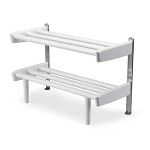 Meja Shoe rack Floor 59 cm White lacquered Birch