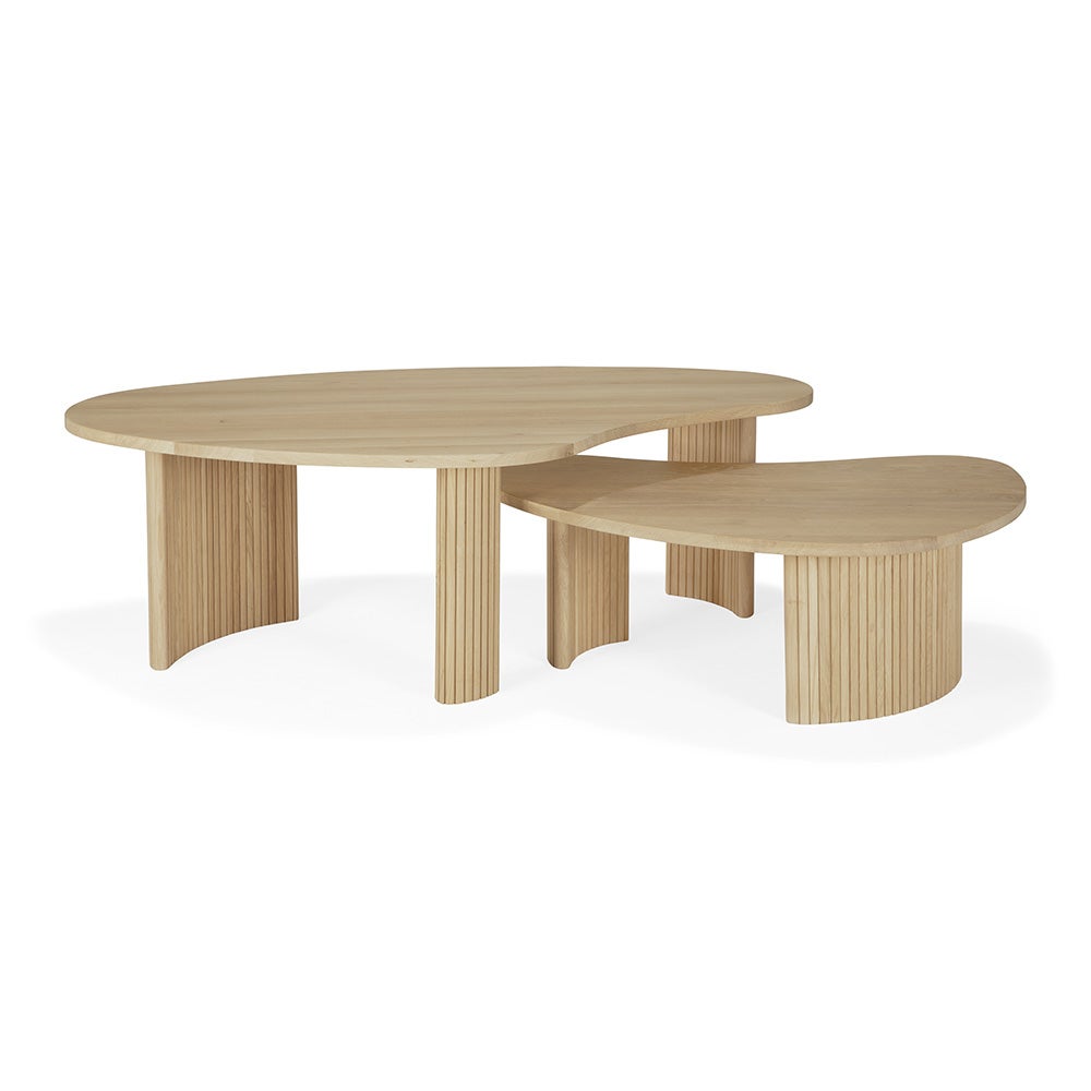 Boomerang Coffee Table Oak 126x74 cm