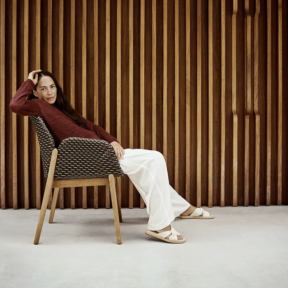 CALADIO armchair DF3 teak 0205 salak 0240