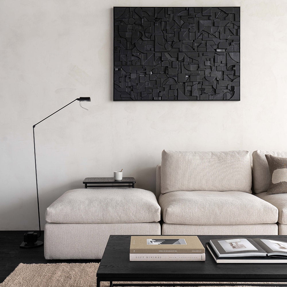 Mellow Footstool Off White 