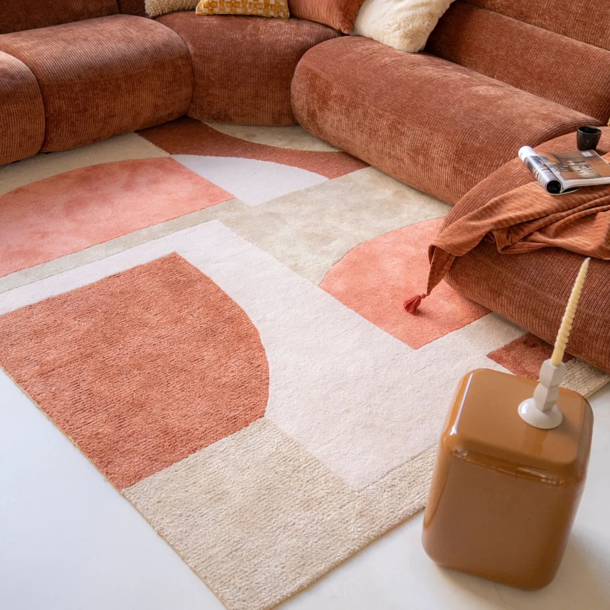 Rug Kazi Terracotta 190x290 cm