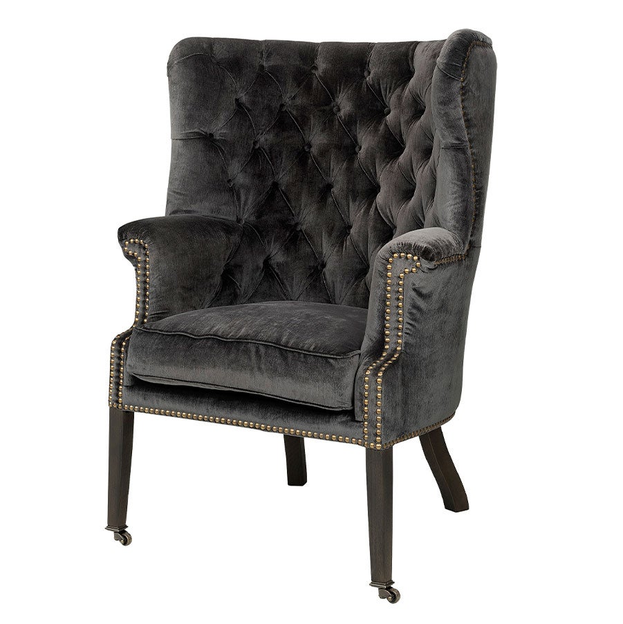 Churchtown Armchair Armchair Avanna Velvet Dark