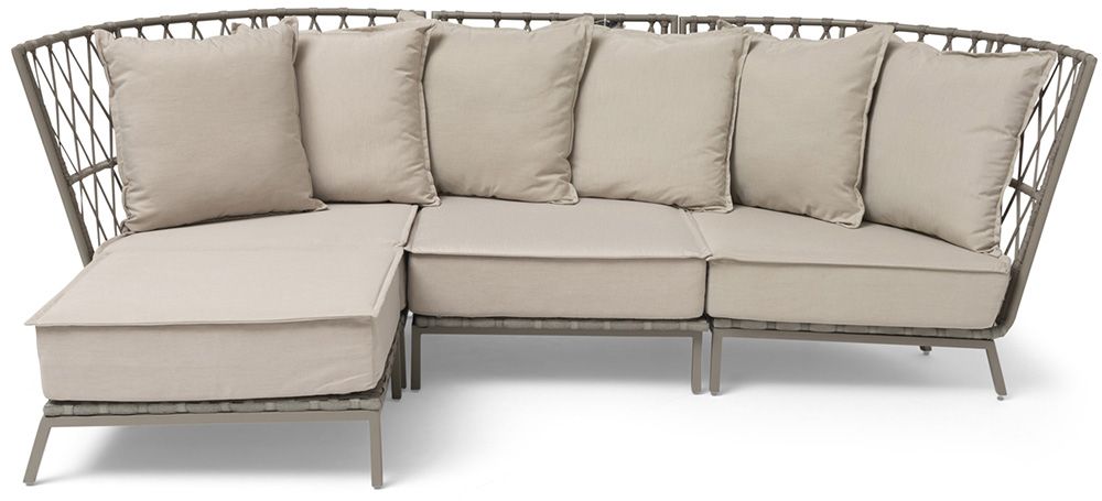 Jet Set Footstool Beige 