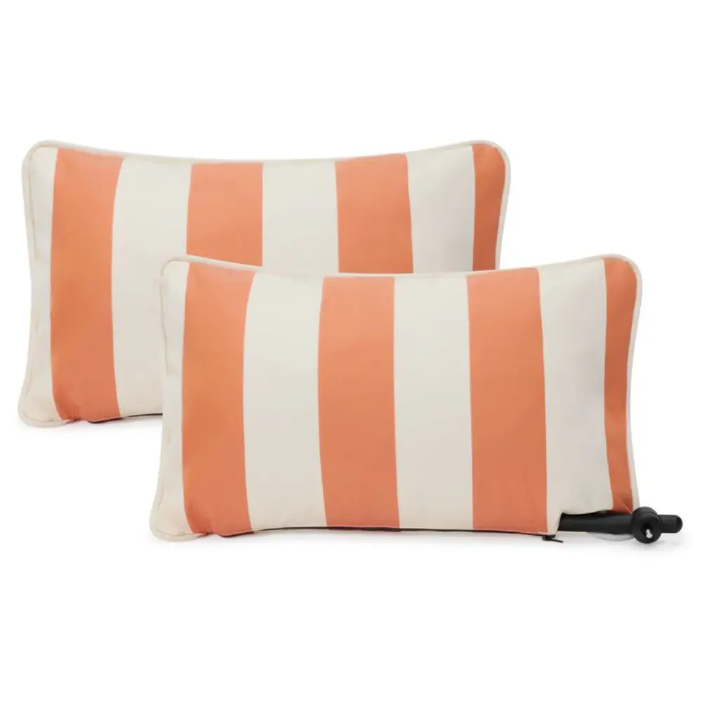 paletti armrest set stripe orange creme