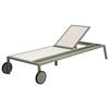 Samvaro sun lounger - Dusty Green/Teddy Beige