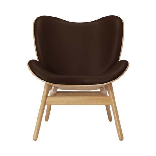 A Conversation Piece Loungechair Oak/Hope Leather Brown