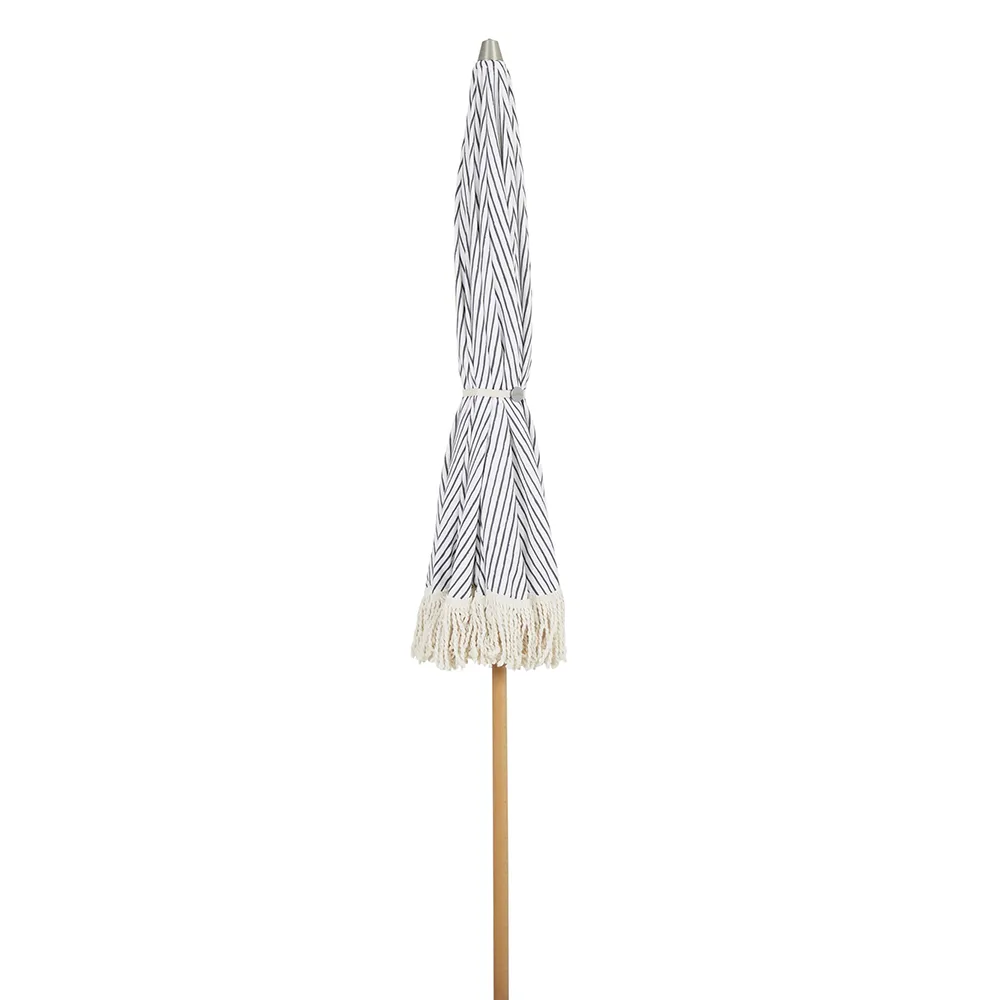 Gatsby parasol Ø180 cm grey striped 