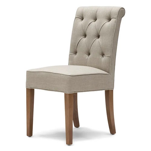 Hampton Classic dining chair linen flax
