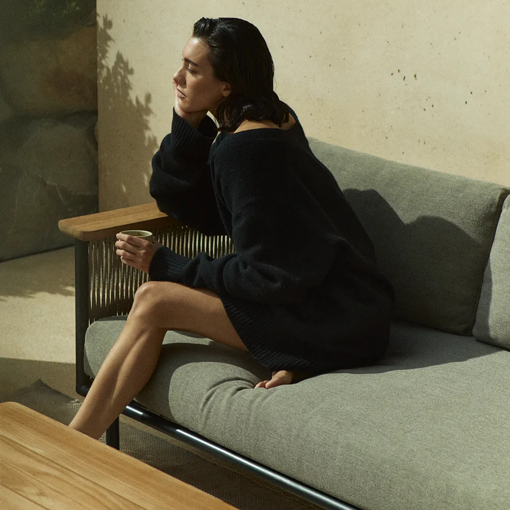 Corbey 2-seater sofa Oyster