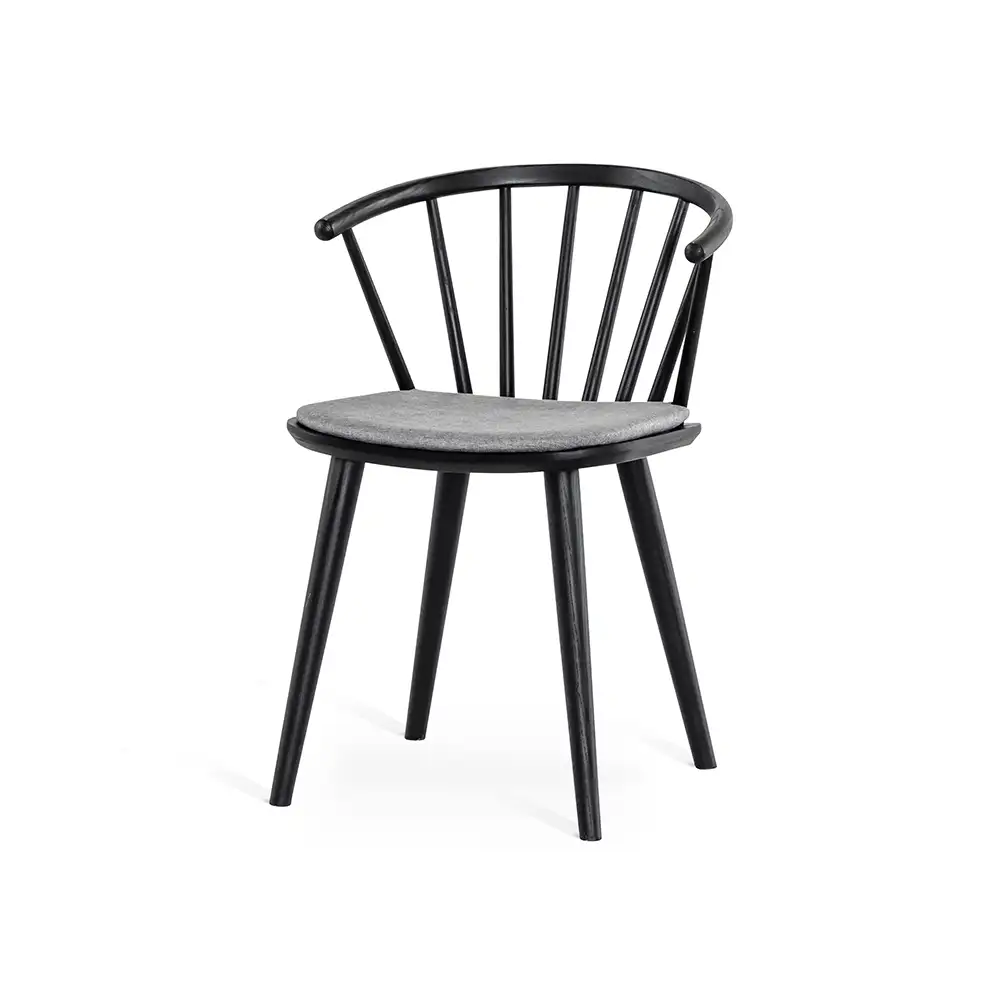 Edda Dining Chair black 2-pack